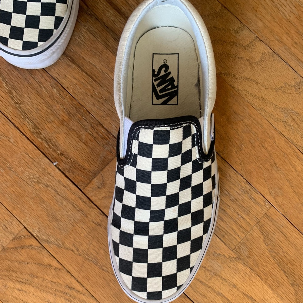Checkered Slip On Vans